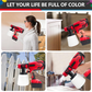 🏆 DERNIER JOUR DE SOLDE - 50% DE RÉDUCTION 🔥 Pistolet à peinture électrique sans fil avec 3 motifs