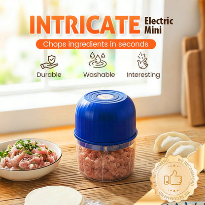 🍽️⚡ -50% ! 🔪 Mini-Hachoir Électrique Sans Fil USB-C – Moteur Grande Vitesse 3 Lames Inox, Une Touche Zéro Fatigue Mains, Démontable Lavable Hygiénique Polyvalent Ail Légumes Bébé · 3 Coloris