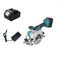 ⚡🔧 PROMO -50% ! Scie Circulaire Sans Fil 21V Brushless – 1500W, 10000 tr/min, Disque 165 mm, 2 Batteries, Inclinaison 0-45°, Prof. 63 mm