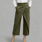 Pantalon court décontracté en patchwork pour femme