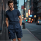 Short cargo à séchage rapide pour homme, avec poches
