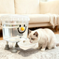 📢⏰🐾 PROMO -50% ! Distributeur d'Eau pour Animaux Grande Capacité – 3L ou 5L, Système Gravité, Transparent, Sans Électricité, Facile à Nettoyer (Nez Rouge/Jaune)