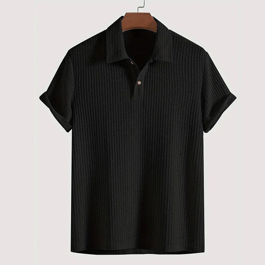 Chemise à manches courtes en maille pour homme