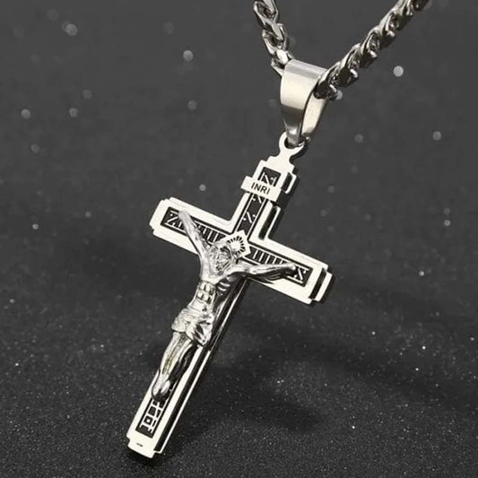 ⛪✨ PROMO FLASH 50% ! Collier Croix en Acier Inox – Durable, Hypoallergénique, Design Élégant & Intemporel ✝️