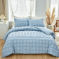 📢⏰🛏️ DERNIER JOUR – PROMO -50% ! Ensemble de Housse de Couette 3 Pièces – Texture Plissée, 6 Couleurs, 7 Tailles, Lavable en Machine