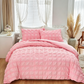 📢⏰🛏️ DERNIER JOUR – PROMO -50% ! Ensemble de Housse de Couette 3 Pièces – Texture Plissée, 6 Couleurs, 7 Tailles, Lavable en Machine