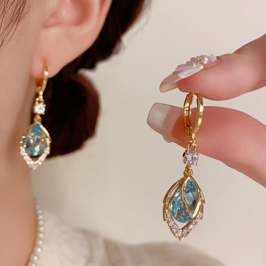 🔥Nouveautés 2026 et promotions exceptionnelles🔥Boucles d'oreilles créoles pendantes bleu ciel