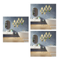 Stickers muraux miroir en acrylique en forme de goutte d'eau - Lot de 10