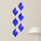 Stickers muraux miroir en acrylique en forme de goutte d'eau - Lot de 10
