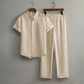 Ensemble homme 2 pièces texturé – chemise manches courtes et pantalon long
