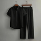 Ensemble homme 2 pièces texturé – chemise manches courtes et pantalon long