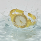 Montre Bracelet Dorée pour Femme avec Lunette en Strass