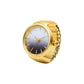 Montre bague ronde à quartz créative