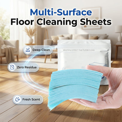 🧽 Lingettes nettoyantes multi-surfaces – Dissolution instantanée dans l'eau, élimination puissante des taches – Sûres pour tous les sols (parquet, carrelage, stratifié) – Brillant sans traces – 120 lingettes 🌟