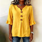 🌸Blouse à col en V et manches à volants pour femme