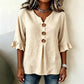 🌸Blouse à col en V et manches à volants pour femme