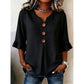 🌸Blouse à col en V et manches à volants pour femme