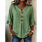 🌸Blouse à col en V et manches à volants pour femme