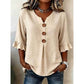🌸Blouse à col en V et manches à volants pour femme