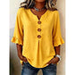 🌸Blouse à col en V et manches à volants pour femme