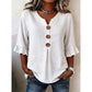🌸Blouse à col en V et manches à volants pour femme