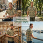 Chemise à manches courtes à carreaux casual pour homme