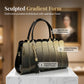 Sac cartable dégradé brillant pour femme