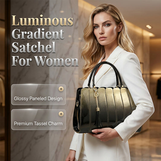 Sac cartable dégradé brillant pour femme