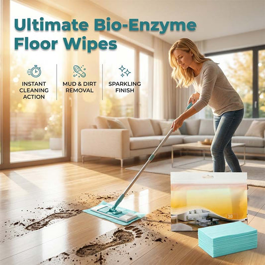 🧹🌿 Lingettes Nettoyantes Sol Bio-Enzymes – Sans Rinçage, Séchage Rapide – Paiement à la Livraison ✨✅