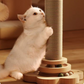 🐱 -50% ! 🎾 Centre d’Activités Multifonctionnel pour Chat – Bois Massif + Sisal – Griffoir + Piste à Billes + Jouet à Plume – Hauteurs 40/46/50 cm 🐾