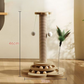 🐱 -50% ! 🎾 Centre d’Activités Multifonctionnel pour Chat – Bois Massif + Sisal – Griffoir + Piste à Billes + Jouet à Plume – Hauteurs 40/46/50 cm 🐾