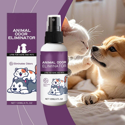 Spray éliminateur d'odeurs pour animaux 🐱 Fraîcheur durable, ne masque pas seulement les mauvaises odeurs 🍃