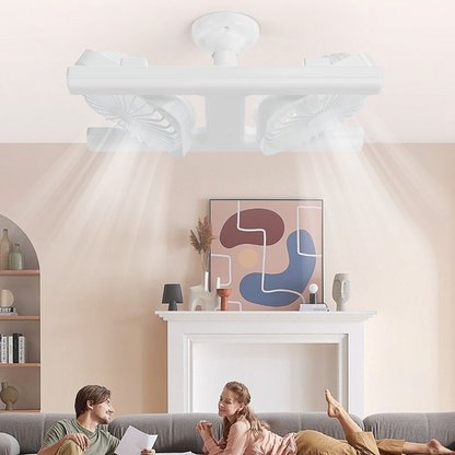 Ventilateur de plafond moderne 2 en 1 avec éclairage LED