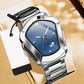 ⏳PROMO LIMITÉE 50%⌚Montre Homme Quartz Cadran Losange – Acier Inoxydable, Cadran Dégradé, 8 Combinaisons, Style Unique & Élégant✨