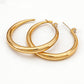 Boucles d'Oreilles Créoles Effilées Chic pour Femme