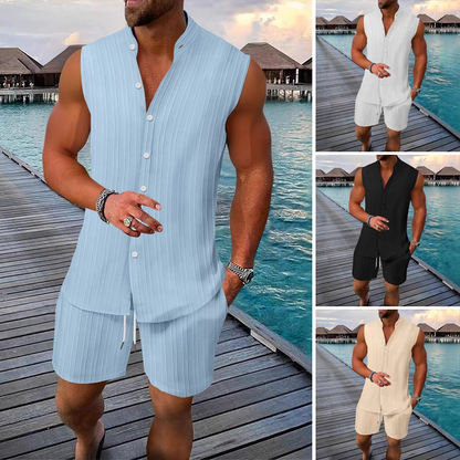 Ensemble 2 Pièces Été pour Homme - Top Sans Manches & Short