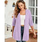 🧥 OFFRE LIMITÉE -50% ! ✨ Cardigan Ouvert Grande Taille pour Femme – Léger, Mi-Long, Manches À Moitié 🍁