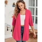 🧥 OFFRE LIMITÉE -50% ! ✨ Cardigan Ouvert Grande Taille pour Femme – Léger, Mi-Long, Manches À Moitié 🍁