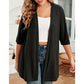 🧥 OFFRE LIMITÉE -50% ! ✨ Cardigan Ouvert Grande Taille pour Femme – Léger, Mi-Long, Manches À Moitié 🍁