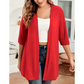 🧥 OFFRE LIMITÉE -50% ! ✨ Cardigan Ouvert Grande Taille pour Femme – Léger, Mi-Long, Manches À Moitié 🍁