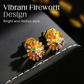 ✨ Boucles d'oreilles clous feu d'artifice – Zircone cubique scintillante, cuivre plaqué or 18K – Légères (8g) et confortables – Cadeau idéal pour toutes occasions 🎆💎