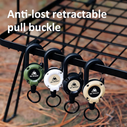 🏆Porte-clés avec mousqueton rétractable 🎣