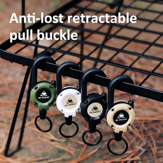🏆Porte-clés avec mousqueton rétractable 🎣
