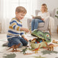 🦕🔍 Kit éducatif dinosaures 46/52/64 pièces – Fossiles, outils, boîte T-Rex, parfait pour jeu créatif et découverte des petits paléontologues, une aventure scientifique qui captive les enfants des heures durant 🌿🦴