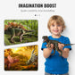 🦕🔍 Kit éducatif dinosaures 46/52/64 pièces – Fossiles, outils, boîte T-Rex, parfait pour jeu créatif et découverte des petits paléontologues, une aventure scientifique qui captive les enfants des heures durant 🌿🦴