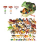 🦕🔍 Kit éducatif dinosaures 46/52/64 pièces – Fossiles, outils, boîte T-Rex, parfait pour jeu créatif et découverte des petits paléontologues, une aventure scientifique qui captive les enfants des heures durant 🌿🦴