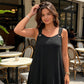 Robe Sans Manches à Ourlet Asymétrique pour Femme