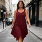 Robe Sans Manches à Ourlet Asymétrique pour Femme