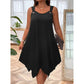 Robe Sans Manches à Ourlet Asymétrique pour Femme