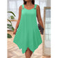Robe Sans Manches à Ourlet Asymétrique pour Femme